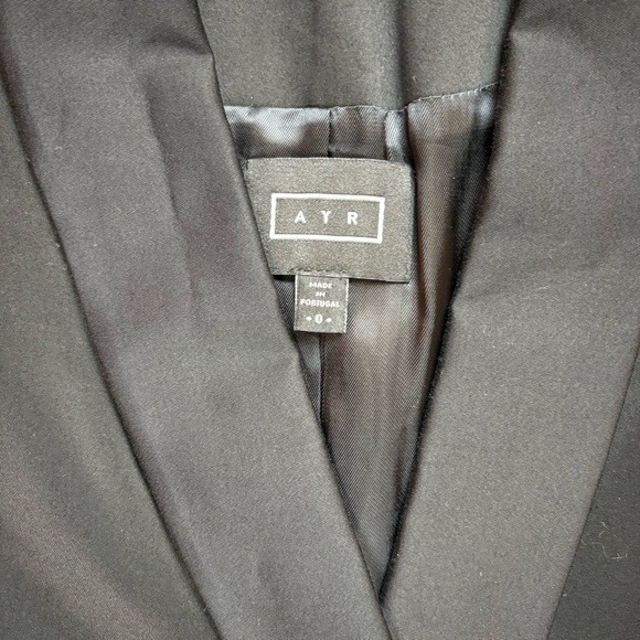 AYR “The Coat” Blazer Size: 0, Double-breasted, waist-length Shawl collar Black - Picture 5 of 9